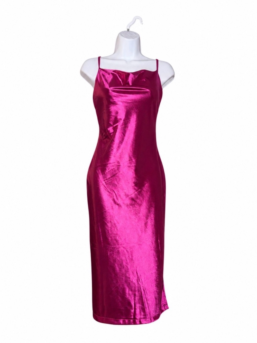 Satin Slip Midi Dress